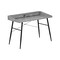 Homeroots 47" Gray and Black Wood and Metal Parsons Computer Desk 489842 - alternate 6