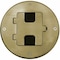 Hubbell Wiring Device-Kellems WOODFLOOR BOX FLNG/DOOR, TILE TRIM BRS RF509BR - alternate 1