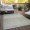 Homeroots 5' X 8' Khaki And Beige Abstract Washable Indoor Outdoor Area Rug 587417 - alternate 3