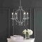 Jonathan Y Laura 23" Crystal/Metal LED Chandelier, Chrome JYL7402A - alternate 9