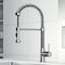 Vigo Edison 19inH Single-Handle Pull-Down Sprayer Kitchen Faucet in Stainless Steel VG02001ST - alternate 4