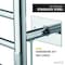 Anzzi Crete 10-Bar Stainless Steel Wall Mounted Towel Warmer Rack with Polished Chrome Finish TW-WM104CH - alternate 2