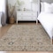 Homeroots 3' X 5' Taupe Brown And Gray Oriental Washable Indoor Outdoor Area Rug 598082 - alternate 6
