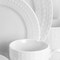 Elama Cara 16 Piece Round Porcelain Dinnerware Set in White EL-CARA - alternate 3