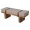 Homeroots 47in Brown Boucle and Solid Wood Upholstered Storage Bench With Cabinet 717474 - alternate 3