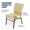 Flash Furniture Beige Fabric Church Chair, PK4 4-XU-CH-60096-BGE-BAS-GG - alternate 9
