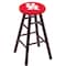 Holland Bar Stool Co Oak Counter Stool, Dark Cherry Finish, Houston Seat RC24OSDC - alternate 1