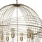 Homeroots Gold Caged Six Light Metal and Glass Dimmable Chandelier With Gold Shades 611346 - alternate 2
