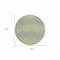 Homeroots 8' Artichoke Green Round Striped Washable Indoor Outdoor Area Rug 608791 - alternate 6
