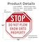 Signmission Stop Do Not Plow Snow onto Property, 18 inch X 18 inch, Plastic Sign, 2PK OC-P-2PACK-18-193 - alternate 6