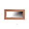 Homeroots 24" Brown Solid Wood Freestanding and Wall Mount Accent Mirror 635806 - alternate 3