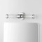 Jonathan Y Cecil 23" 2-Light Tall Cylinder Iron/Striped Glass Modern Mid-Century LED Vanity, Chrome JYL3538A - alternate 5