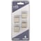 Hardware Resources KasaWare 1''Diameter Satin Nickel Flared Foot Square Knob, 4PK K313SN-4 - alternate 3
