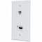 Monoprice Recessed HDMI Wall Plate, HDMI/Cat5 12094 - alternate 1