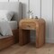 Homeroots 16" Oak Solid Wood One Drawer Nightstand 722535 - alternate 3