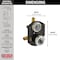 Delta MultiChoice Universal Integrated Shower Diverter Rough Universal Inlets / Outlets R22000-WS - alternate 4