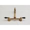 Kingston Brass Two-Handle Wall Mount Bridge Kitchen Faucet, Antique Brass KS2443PKL - alternate 2