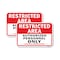 Signmission Restricted Area Authorized Personnel Only Proper I, 18'' X 24'' 2 Signs, Heavy Gauge Aluminum, 2PK A-1824-2PACK-24765 - alternate 1
