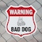 Signmission Dog Warning Shield Sign Bad Dog, 6 Inch X 6 Inch, Plastic Sign SHI-P-6-377 - alternate 4