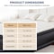 Yssoa Simple Deluxe Twin Camping Air Mattress with Built-in Electric High-Speed Pump, 18in Bed Height, Bl 3A88HKMATSAIRTWIN18BLK - alternate 2