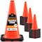 Xpose Safety Traffic Safety Cone, 18 in, PVC Plastic, No Collar, DOT Approved, Orange, 24 pk OTC18-24-X - alternate 1