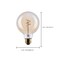 Satco 3.5 Watt G30 LED 2000K CCT Medium Base Clear Glass Amber Coil Filament Dimmable 120 Volt S14212 - alternate 3