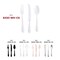 Smarty Had A Party White Baroque Disposable Plastic Cutlery Set - 480 Spoons, 480 Forks and 480 Knives, 1440PK 8330-WH-CS-CASE - alternate 5