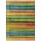Homeroots 5' X 8' Green Teal Blue And Copper Striped Washable Indoor Outdoor Area Rug 631210 - alternate 5