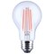 Satco 8 Watt LED A19 Straight Filament Red Light Glass 120 Volt S14384 - alternate 1