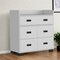 Homeroots 33" White Five Drawer Dresser 534940 - alternate 1