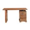 Homeroots 54" Brown Live Edge Solid Wood Writing Desk With Three Drawers 565283 - alternate 9