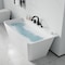 Anzzi Freestanding Tub, 59 in L, 30.31 in W, Matte Black, Acrylic, Center FTAZ11459-473MB - alternate 2