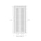 Sartodoors Sliding Closet Bi-fold Doors, Planum 0014 Matte Grey and Aluminum Strips, Sturdy Tracks Moldings Tr PLANUM0014BF-GRE-72 - alternate 4