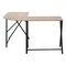Homeroots 55" Taupe and Black L Shape Computer Desk 376542 - alternate 6