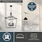 Vaxcel Cottage Grove 5-Light Matte Black Traditional Open Cage Lantern Pendant Light P0467 - alternate 7