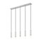 Z-Lite Stari 5-Light Linear Chandelier, 4.75 in W, Brushed Nickel 1956P-5L-BN - alternate 5