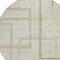 Homeroots 8' Beige Tan And Taupe Round Geometric Washable Indoor Outdoor Area Rug 588396 - alternate 3