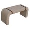 Homeroots 35in Beige and Brown Boucle and Solid Wood Upholstered Bench 723427 - alternate 4