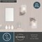 Vaxcel Park Ridge 4.75 in. 1-Light Nickel Bathroom Vanity Fixture, Clear Glass Shade W0524 - alternate 3