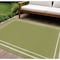 Homeroots 9' X 12' Green And Ivory Indoor Outdoor Area Rug 545476 - alternate 4