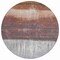 Homeroots 8' Rust And Ivory Round Abstract Washable Indoor Outdoor Area Rug 632055 - alternate 5