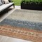 Homeroots 5' X 8' Brown Blue And Beige Southwestern Washable Indoor Outdoor Area Rug 605122 - alternate 1