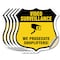Signmission Video Surveillance Shield Sign We Prosec, 6 inch X 6 inch, Vinyl Decal, 5PK SHI-D-5PACK-6-471 - alternate 1