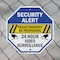 Signmission Security Alert Private Property No, 6 Inch X 6 Inch, Plastic Sign OC-P-6-187 - alternate 3