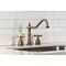Kingston Brass Double-Handle Widespread Kitchen Faucet, Antique Brass KB1793BEXLS - alternate 3