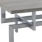 Homeroots 51" Gray And Silver Stainless Steel Coffee Table 520590 - alternate 4