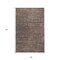 Homeroots 9' X 12' Brown and Ivory Striped Stain Resistant Indoor Outdoor Area Rug 531656 - alternate 5