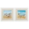 Homeroots 19" X 19" White Frame Sandpipers, Set Of 2, 2PK 365252 - alternate 1