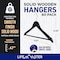 Lifemaster Wooden Hanger Set, Non-Slip, 360 Deg Swivel Hook, Space-Saving, Black, 80PK LMWD80BK - alternate 4