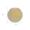 Homeroots 8' Gold Black And Beige Round Striped Washable Indoor Outdoor Area Rug 597219 - alternate 6